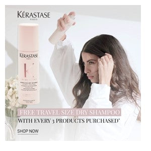With any 3 products purchase receive a complimentary Fresh Affair Travel Size Dry Shampoo
